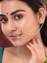 Traditional Single Water Drop Stone Studded Nathiya