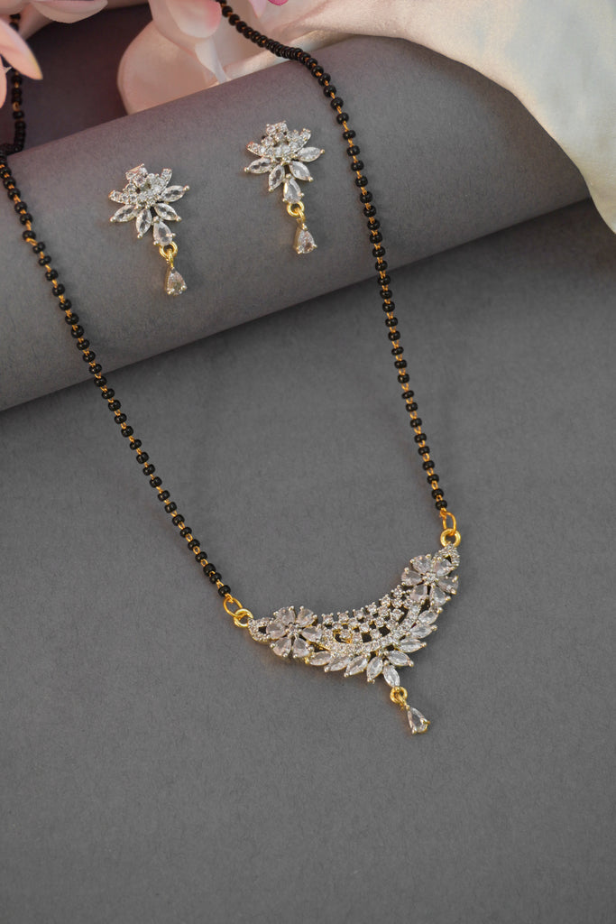 Floral Mangalsutra with Earrings
