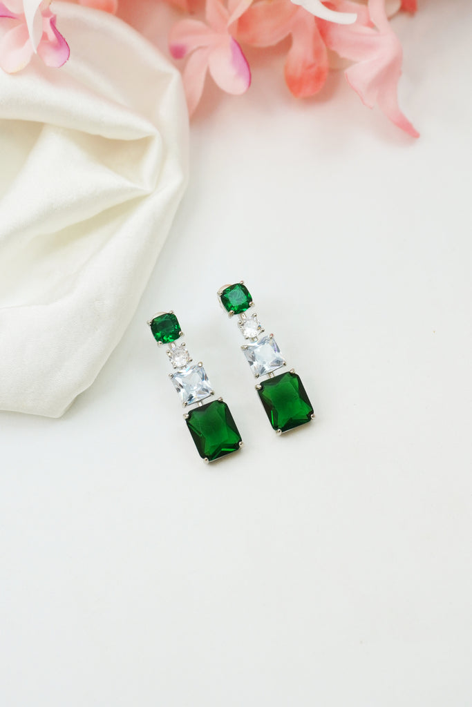 Emerald Drop Fashion Earrings