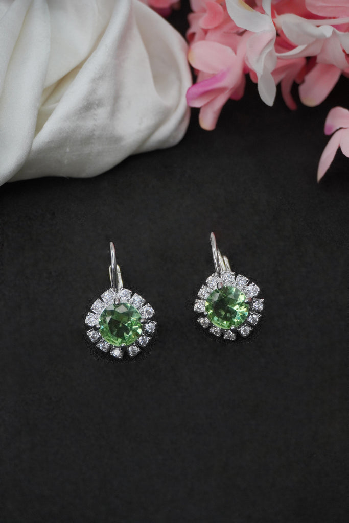 Green Stone Earrings