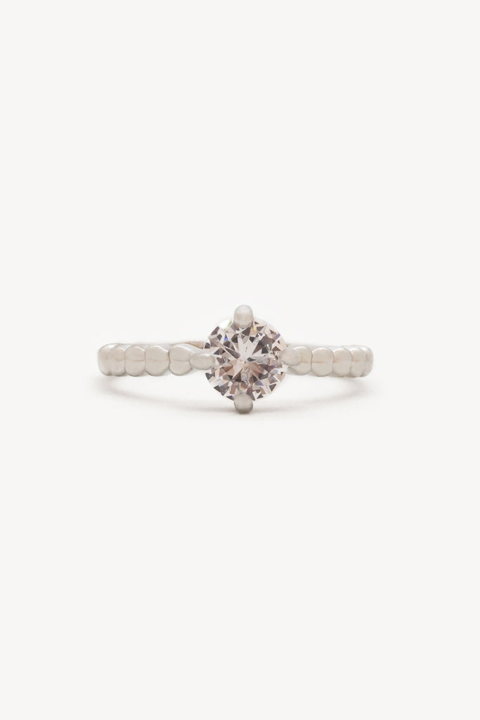 Solitaire Braided American Diamond Ring - Buy Rings Online