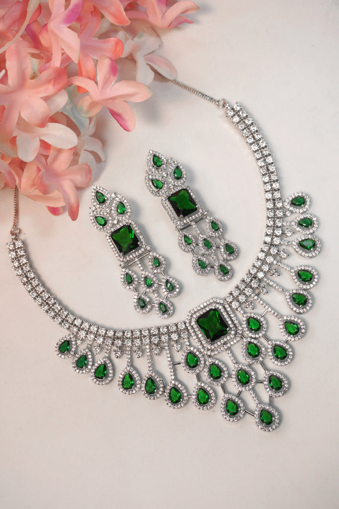 Green Ad Necklace Set