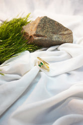 American Diamond Gold Snake Ring