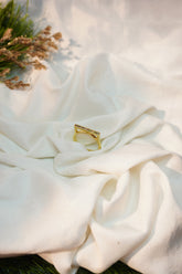 Amrican Diamond Studded Gold Ring