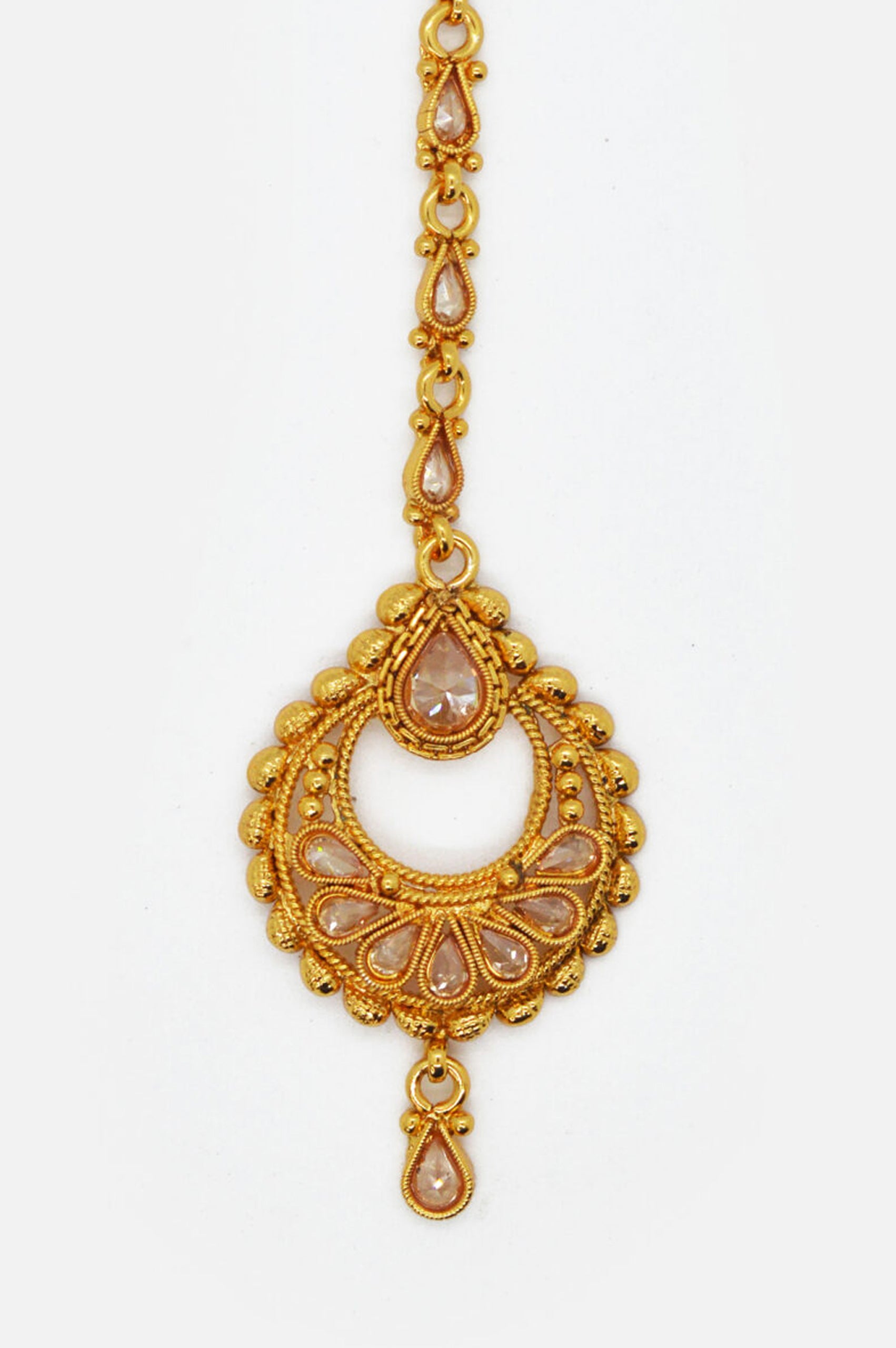 Gold Plated 24k Stylish Handcrafted Maangtikka - Niscka