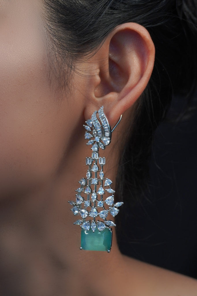 American Diamond Earrings - Dangler Earrings