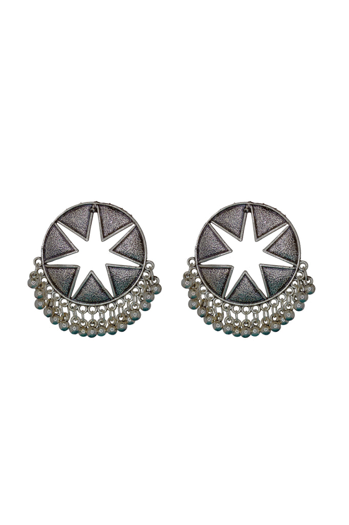 Star Stud Oxidised Earrings - Earrings for women