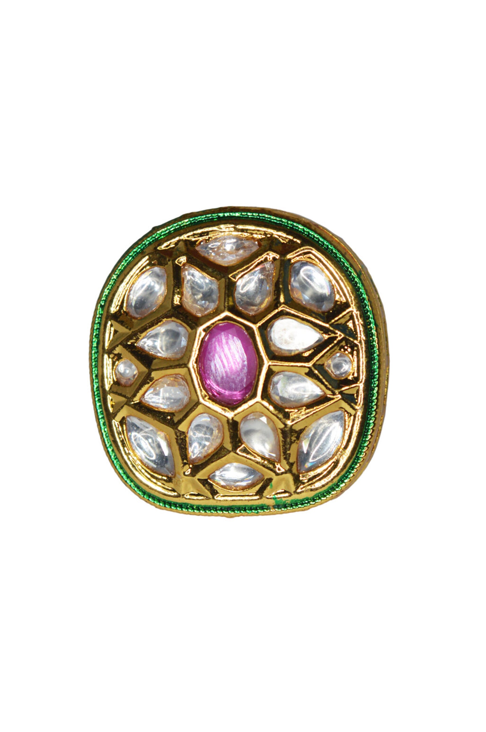 Traditional Gold Plated Handcrafted Ring - Finger Ring