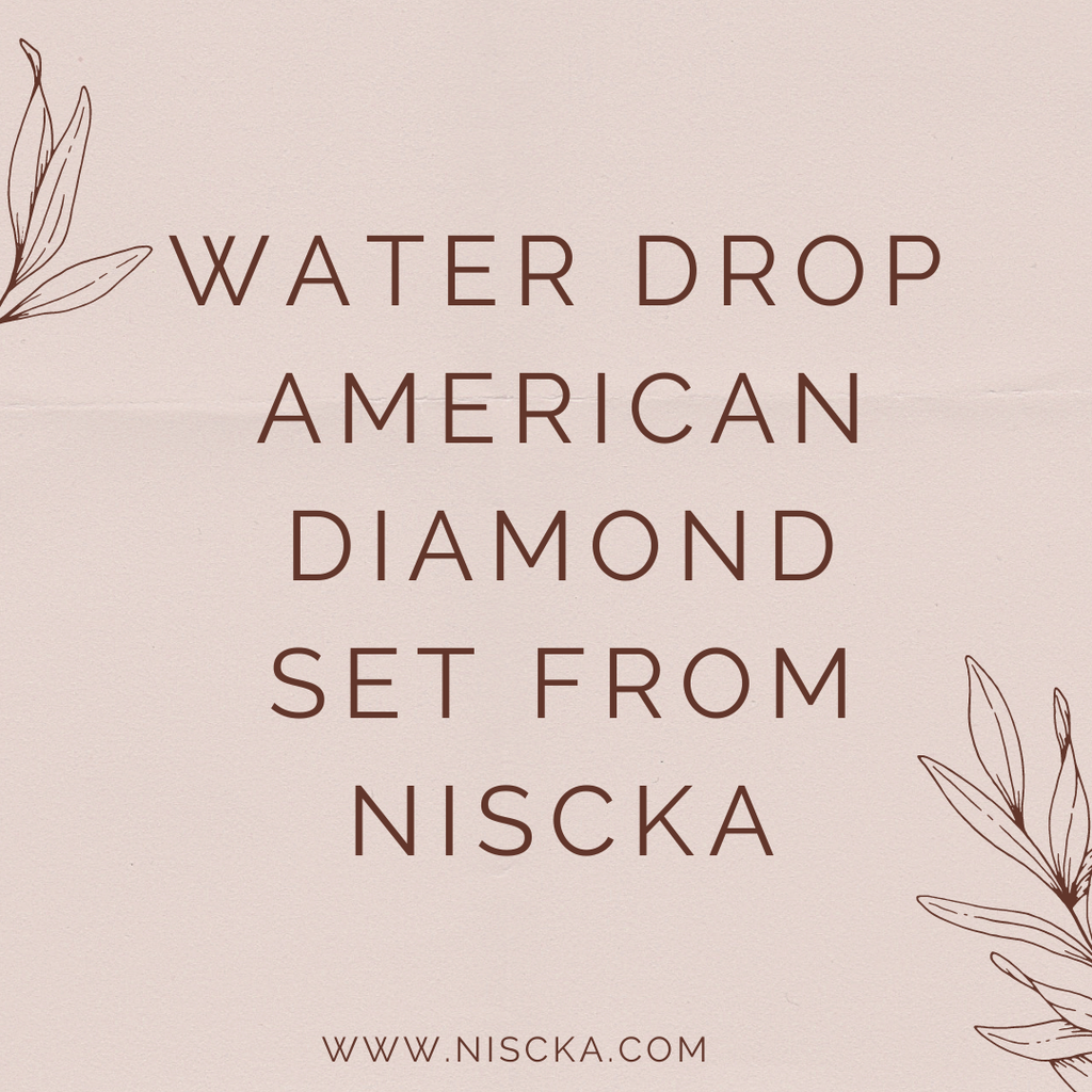 Water Drop Rose Gold Plated Jewellery Set from Niscka