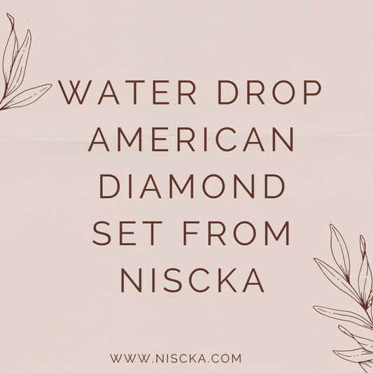 Water Drop Rose Gold Plated Jewellery Set from Niscka