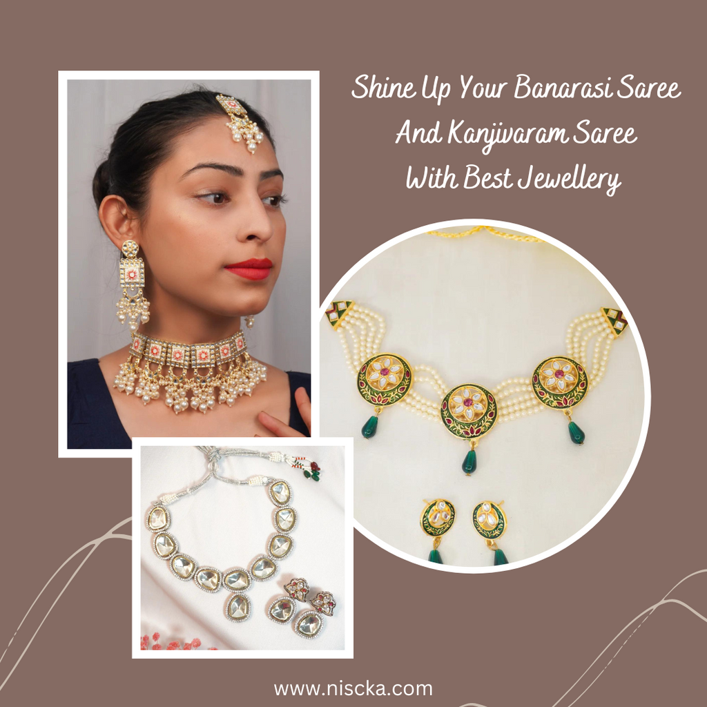 Online Jewellery Blog Latest Necklaces Earrings Bracelets by Niscka Tagged Kundan Jewellery