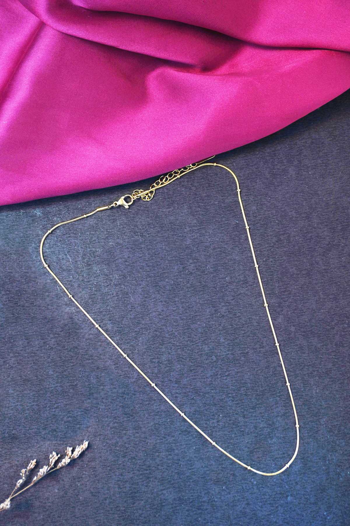 Thin Dainty Golden Chain Necklace