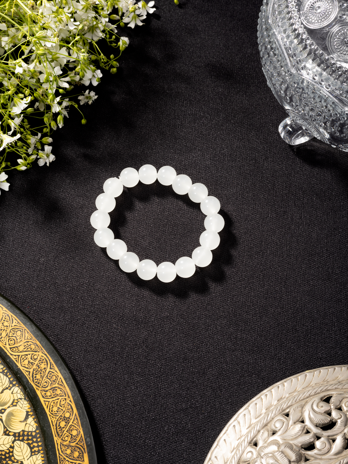 White Marble Stone Bracelet