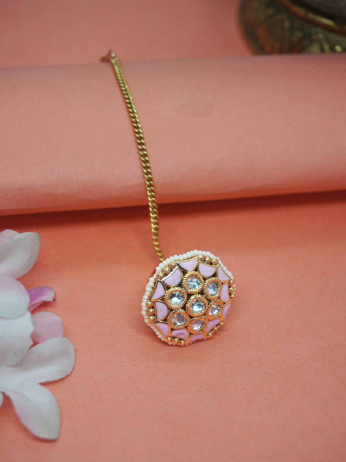 Gold Plated Mang Tikka