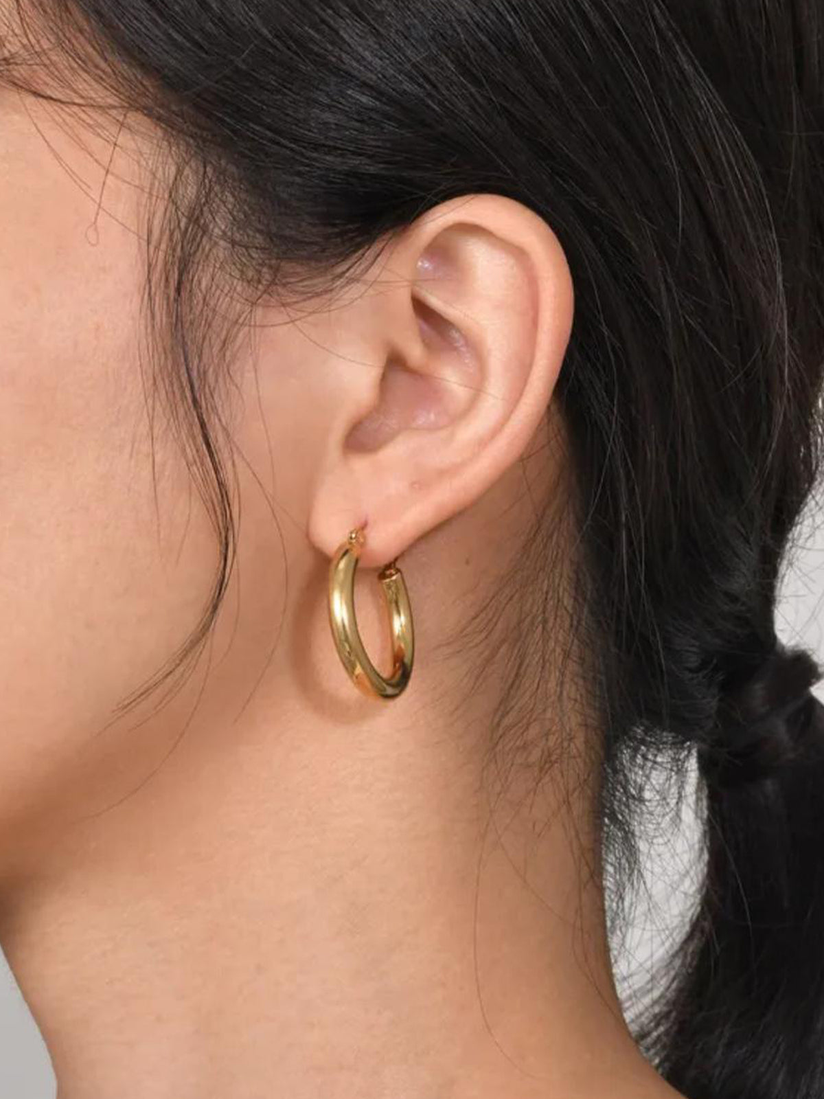 Demi Fine Gold Plated Hoop Earrings