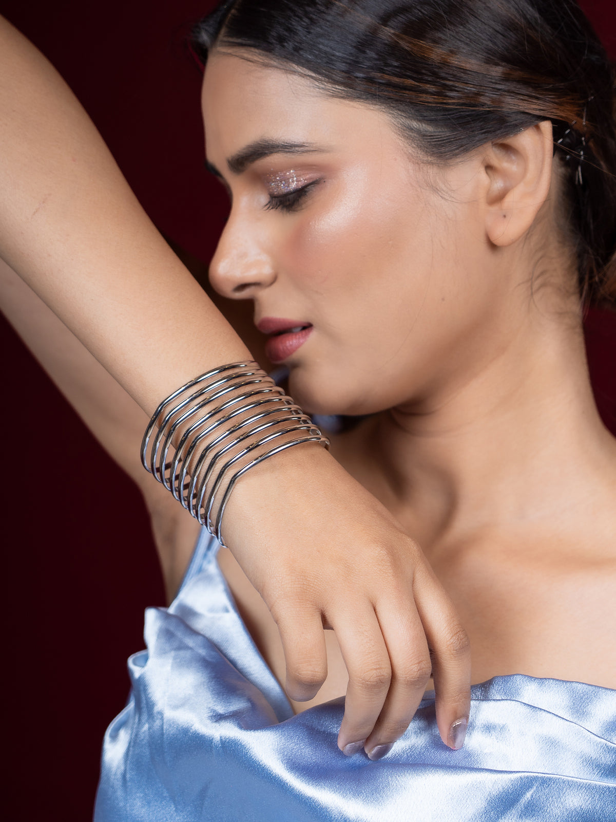 Elegant Sterling Silver Cuff Bracelet