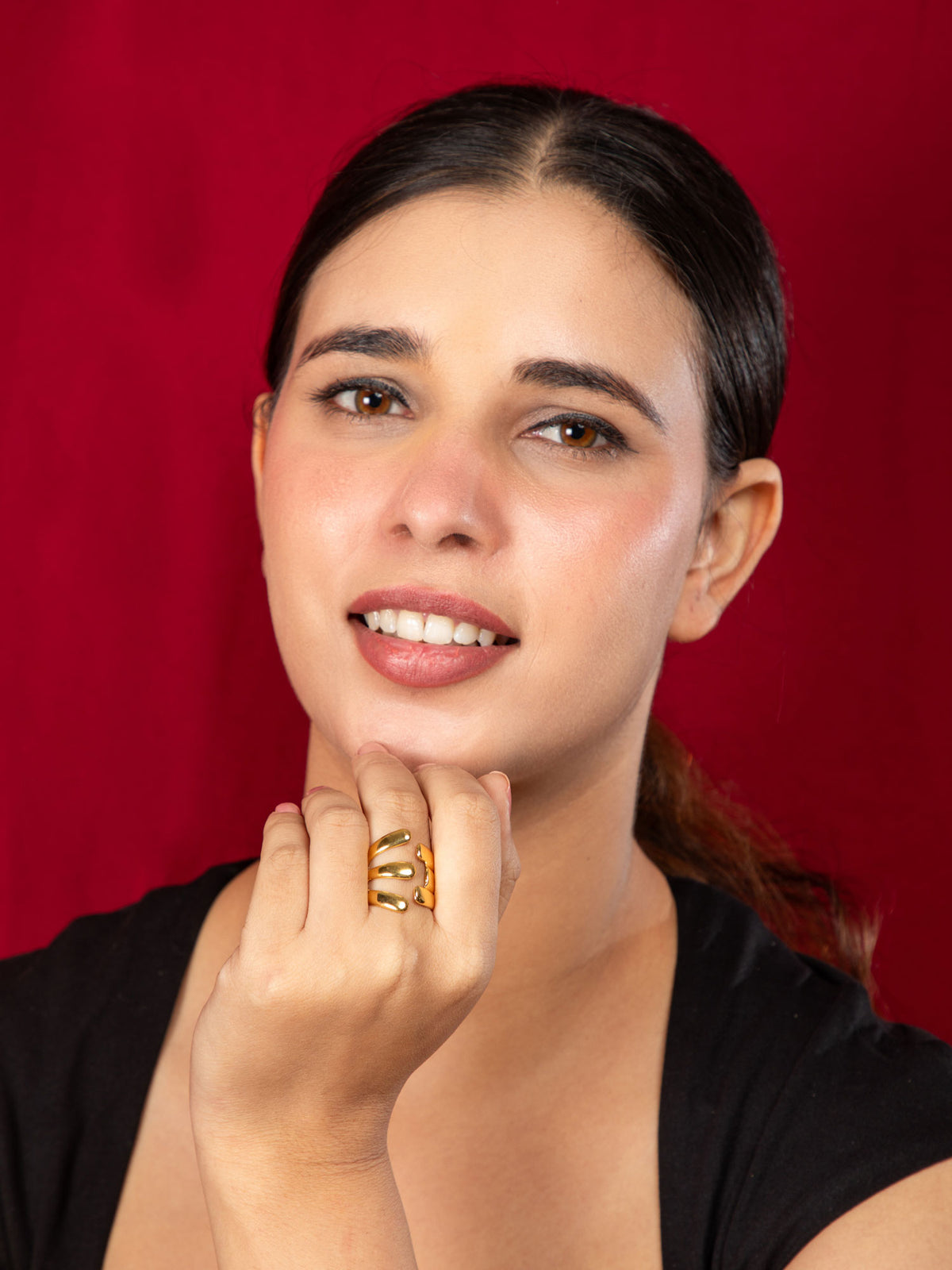 24K Gold Plated Statement Ring