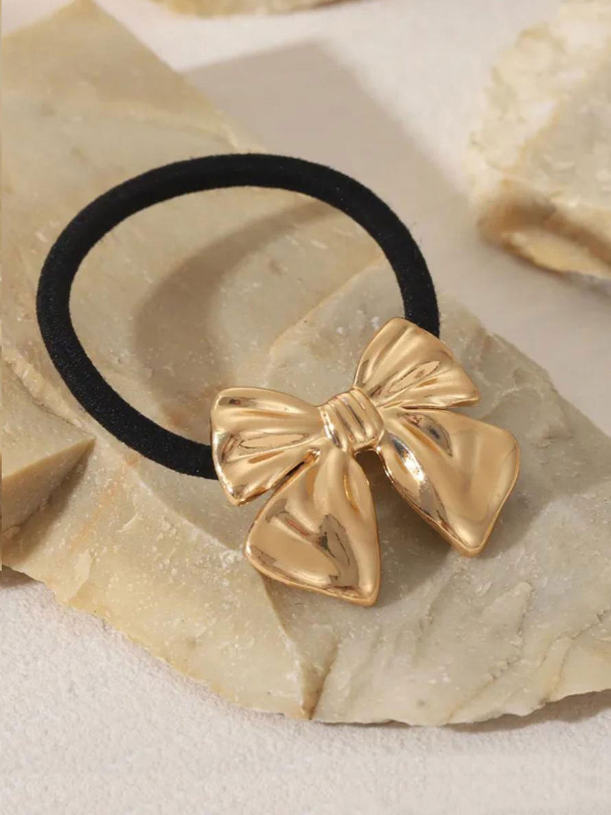 Gold Plated Bow Shaped Hair Band