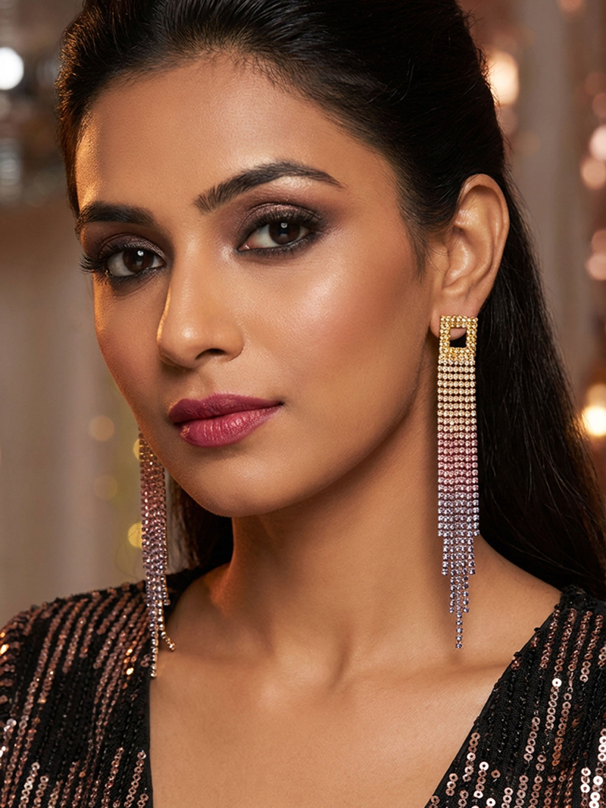 Waterfall Rhinestone Earrings