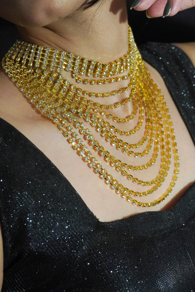 Gold Layered Necklace - Multi Layer Necklace