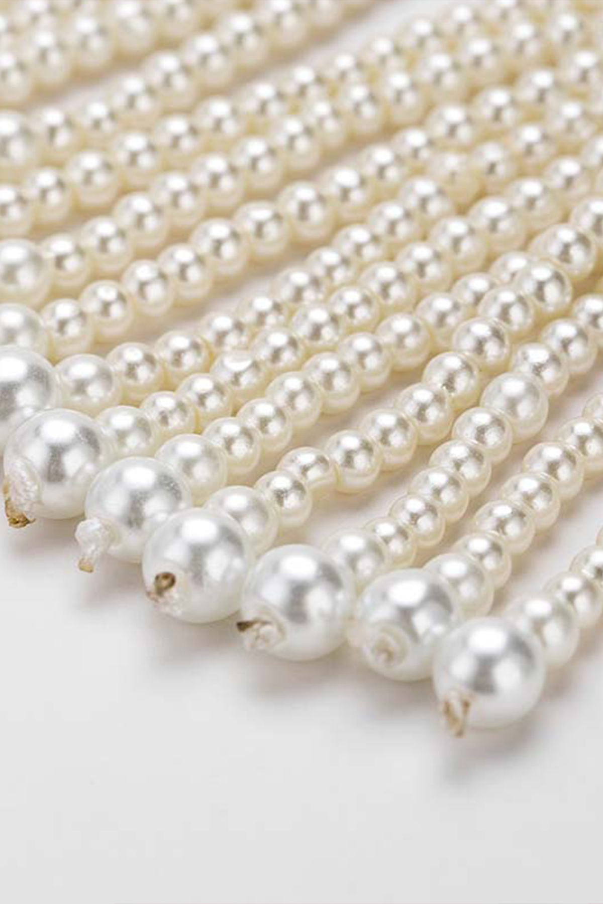 Luxury Pearl Zircon Rhinestone Long Layer Tassel Jhumki Earring