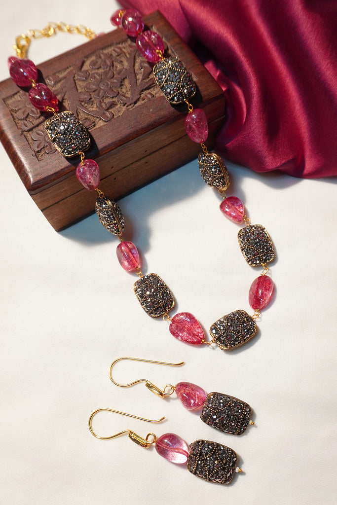 IndianArtCollectible Women's AD Style Necklace Jewellery Set