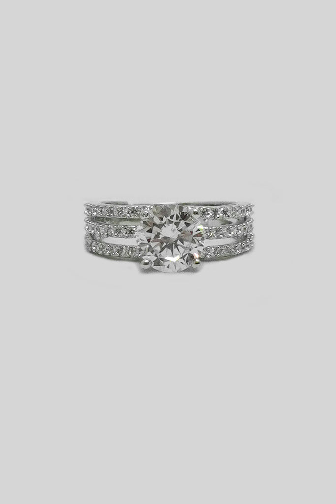 American Diamond (AD) Solitaire Ring