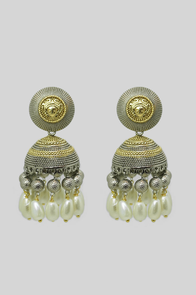 Jhumki Earrings With Pearl