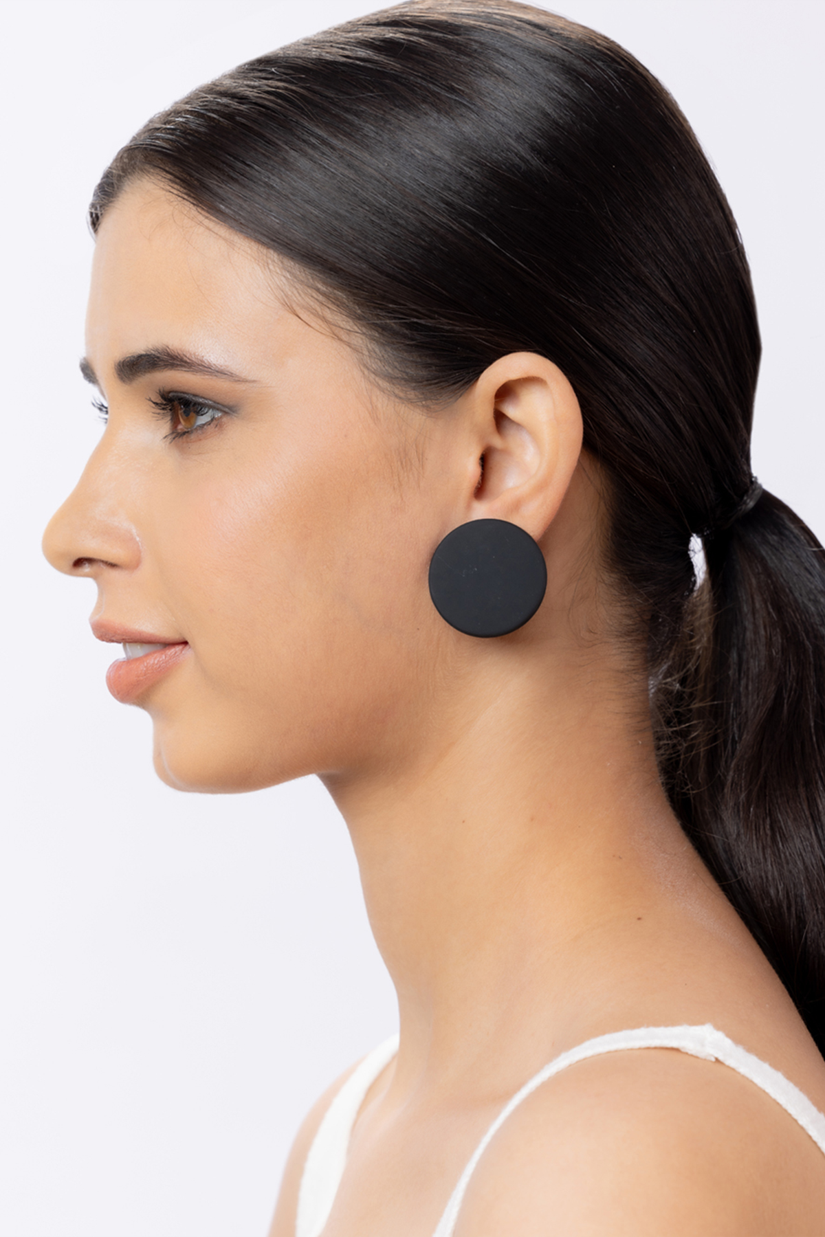 Black Fashionable Huge Stud Earring