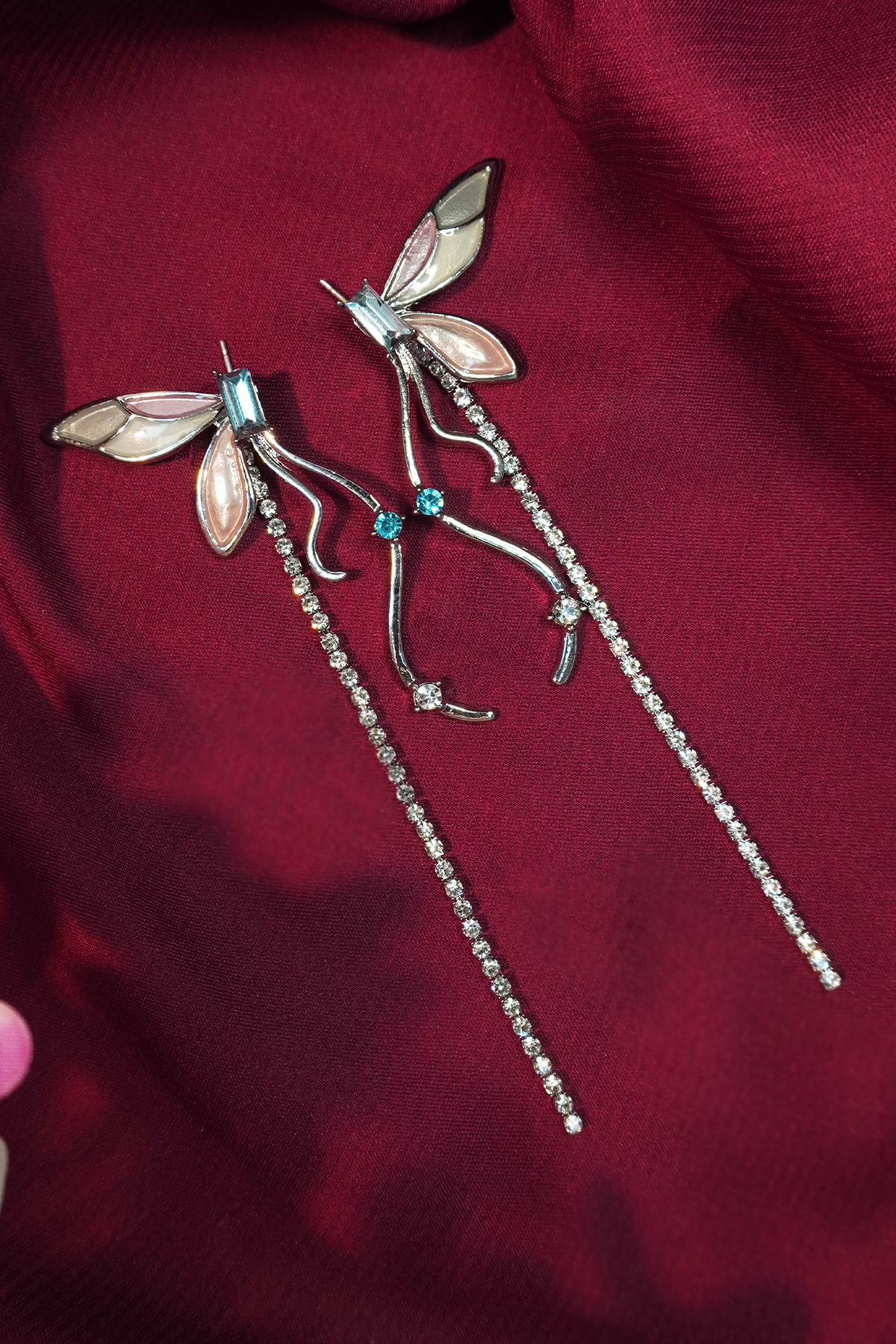 Butterfly Wings Dangle Charm Earrings