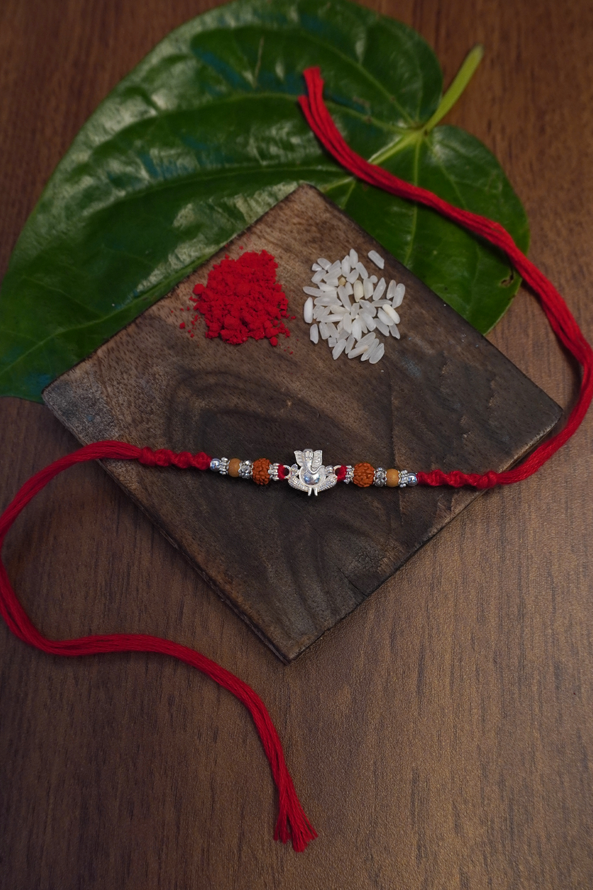 Silver Rakhi Bracelet For Brother