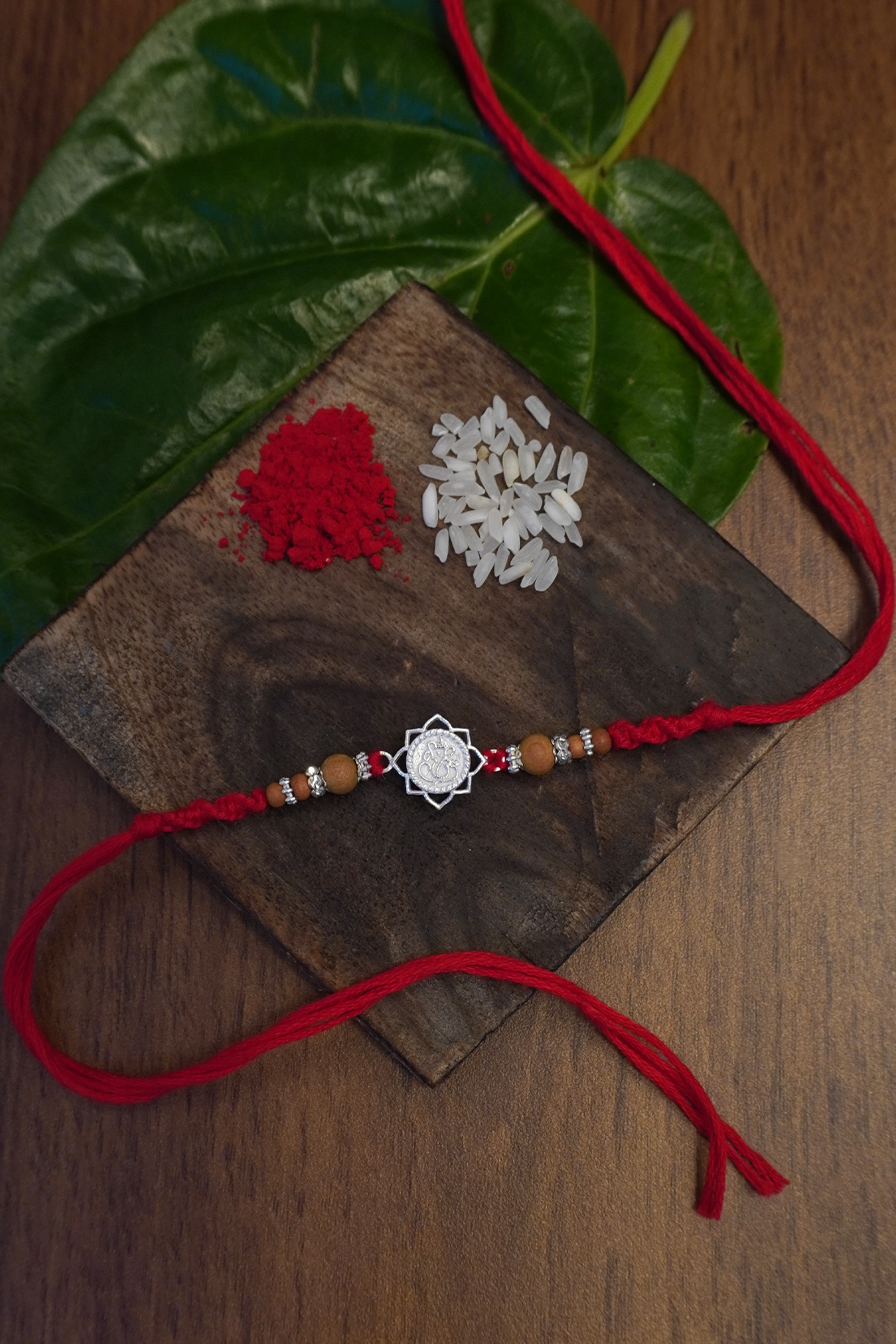 Silver Rakhi Bracelet For Brother