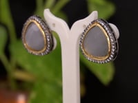  Triangular Isabelline Stone Statement Earring - Earrings for women