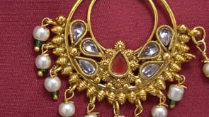 Traditional Gold Plated Nathiya - Bridal Gold Nathiya