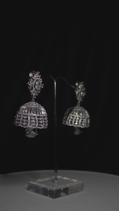 American Diamond Jhumkis earrings