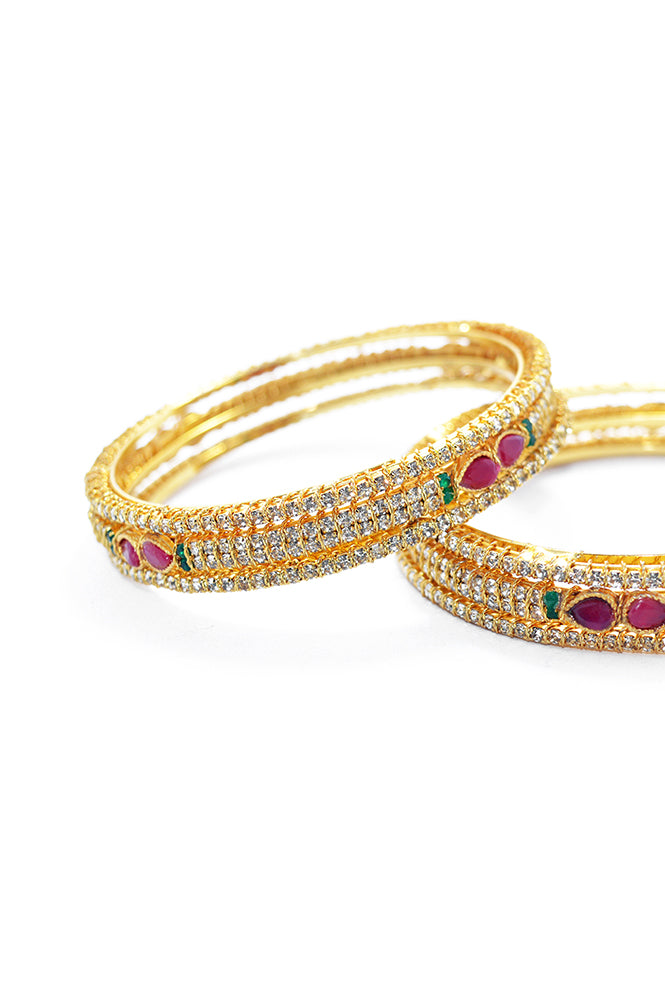 Ruby and Zircon Bangles for Women