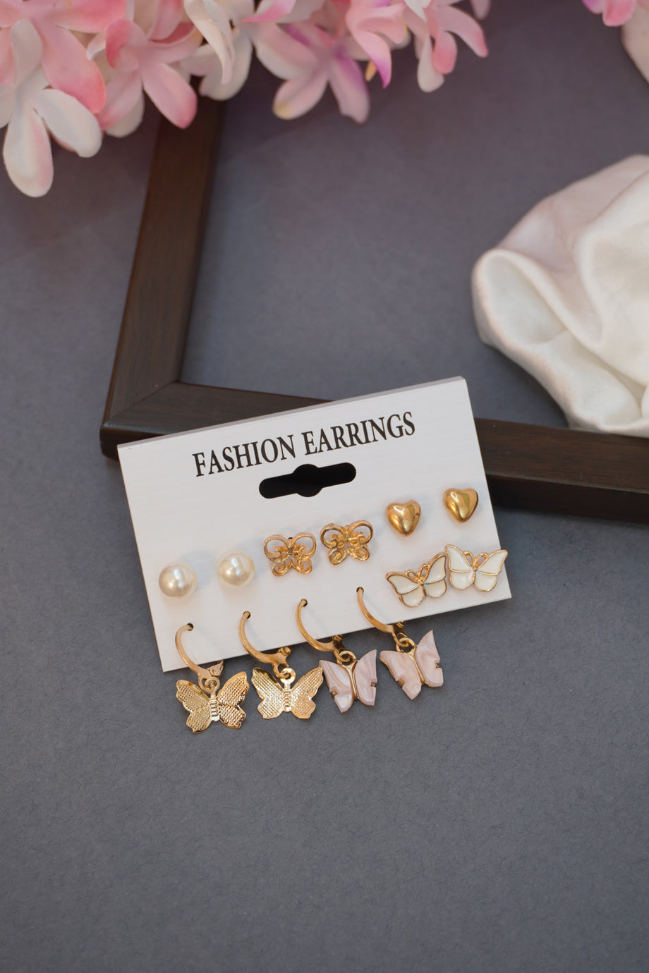 Natural Stone Necklace Earring Ring combo Set- KE100146 – Kaya Online