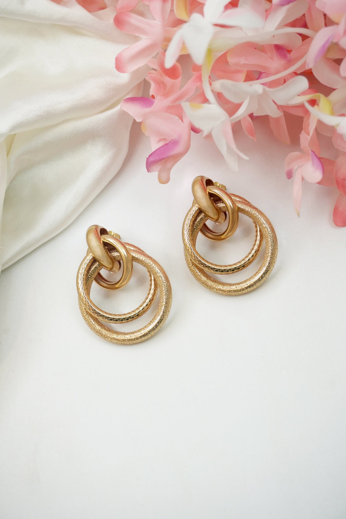 concentric hoop earrings