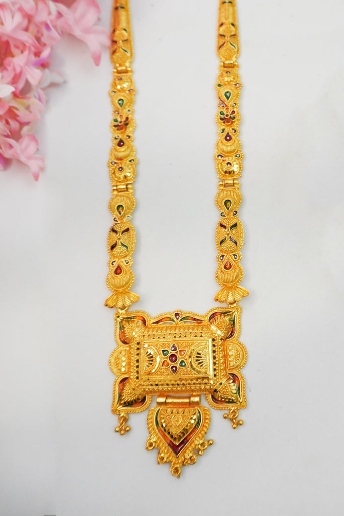 Necklace Set with Ponchi Bangles Combo Set of 2