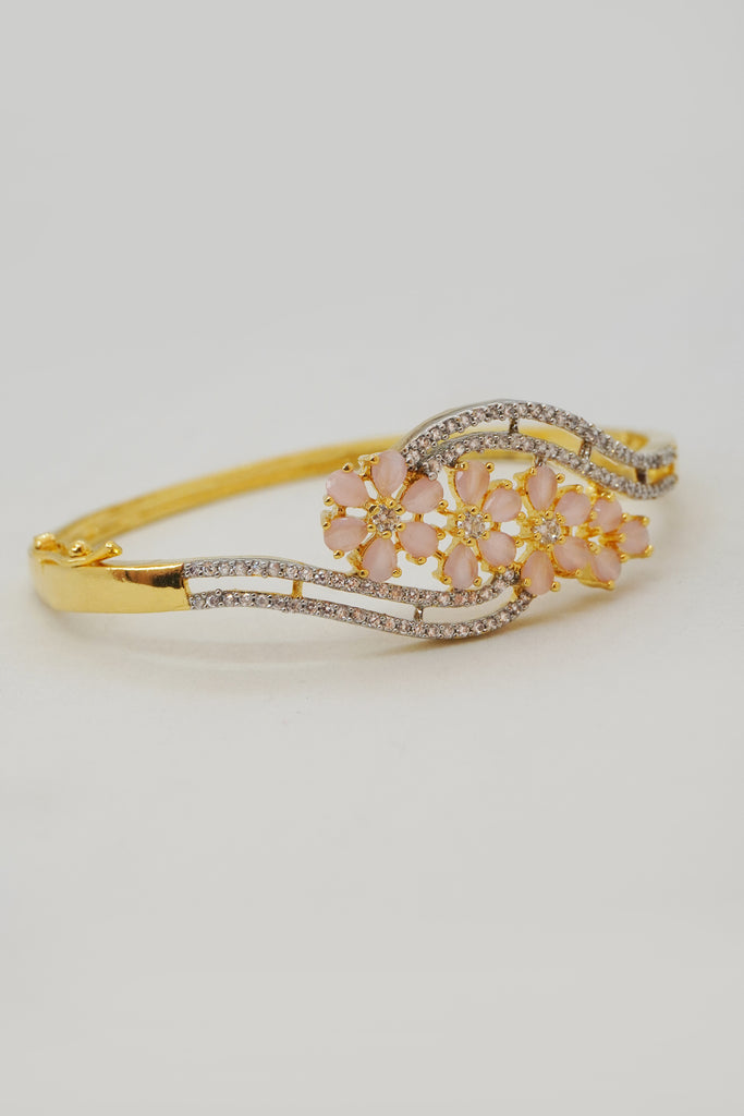 Flower Blossom American Diamond Bracelet - Diamond Bracelet