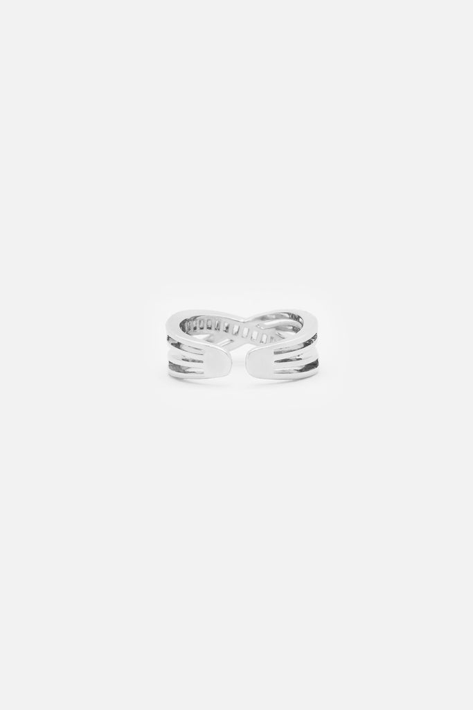 Intertwined American Diamond Ring - American Diamond Jewellery Rings