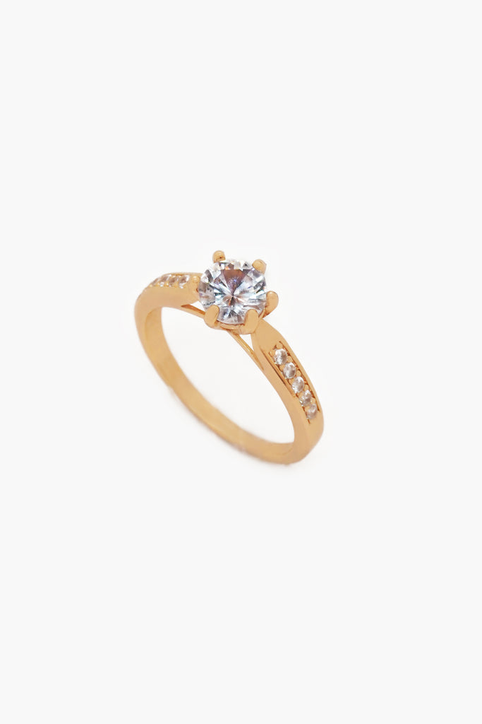 Stardust Solitaire American Diamond Ring - Latest Diamond Finger Rings