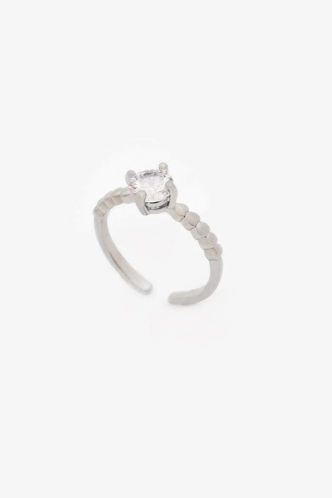 Solitaire Braided American Diamond Ring - Buy Designer Rings - Fashion Rings for Women