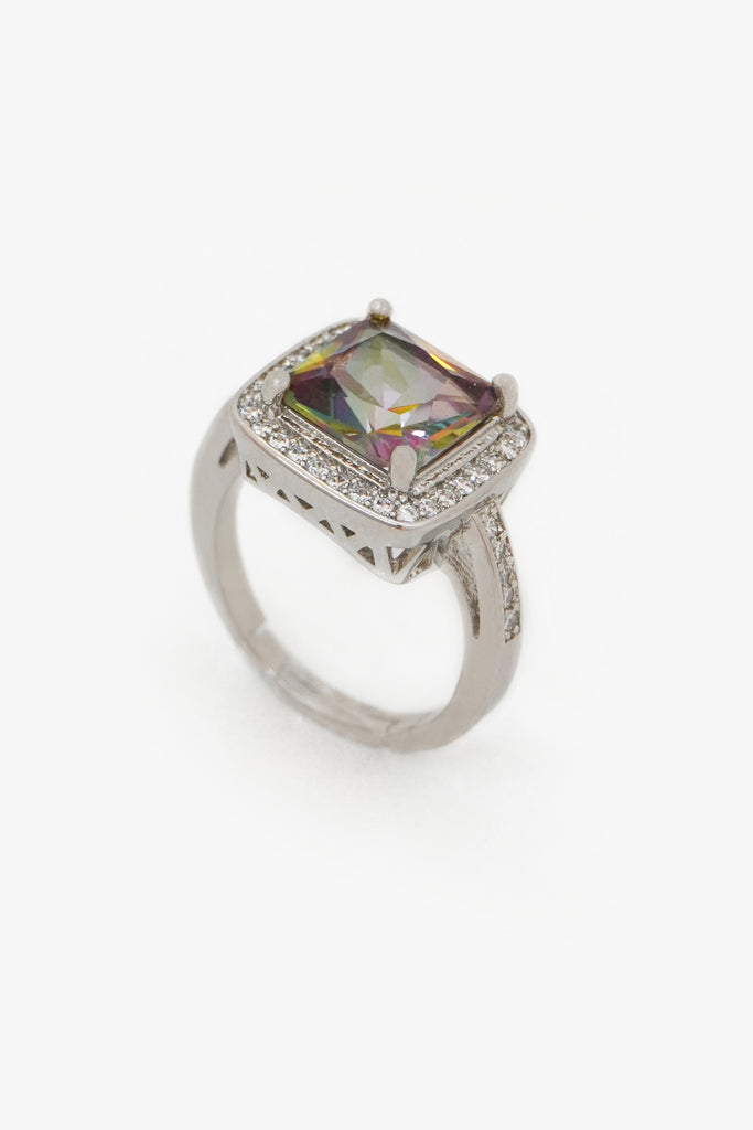 Radiant Fusion Stone American Diamond Ring -Buy Girls Rings -Buy Teen Girl Ring Online