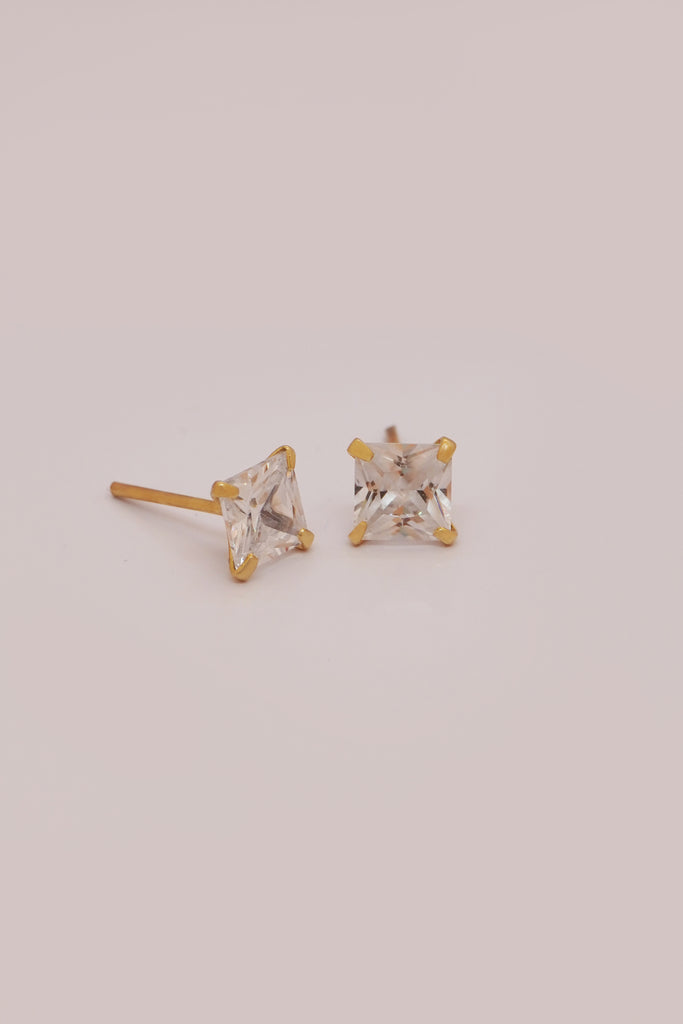 Princess American Diamond Studs - American Diamond Ear studs