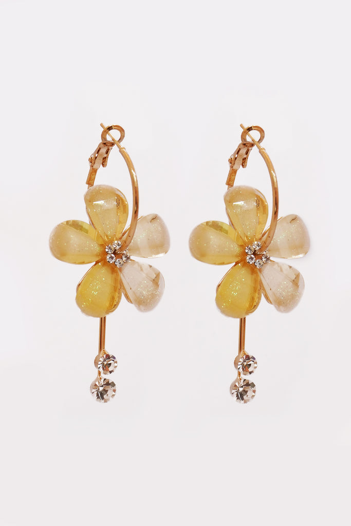 Sundaze Flower Hoop Earrings | Buy Earrings for Girls