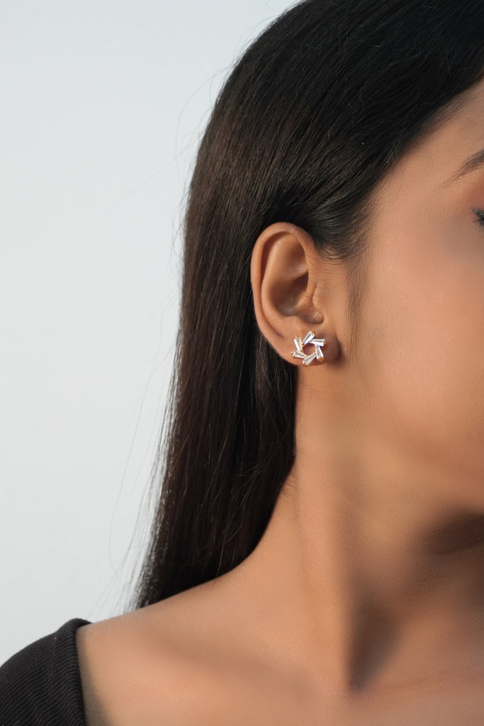 Ice Crystal Flower Earrings - ‎Earrings for Girls