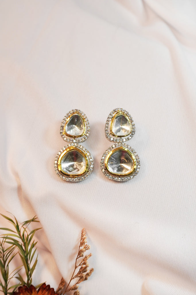 Monalisa Stone Earrings - Kundan Earrings