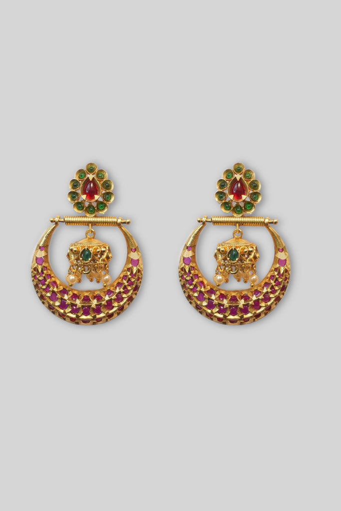 Green and Pink Combination Earrings - Drop Earrings For Women