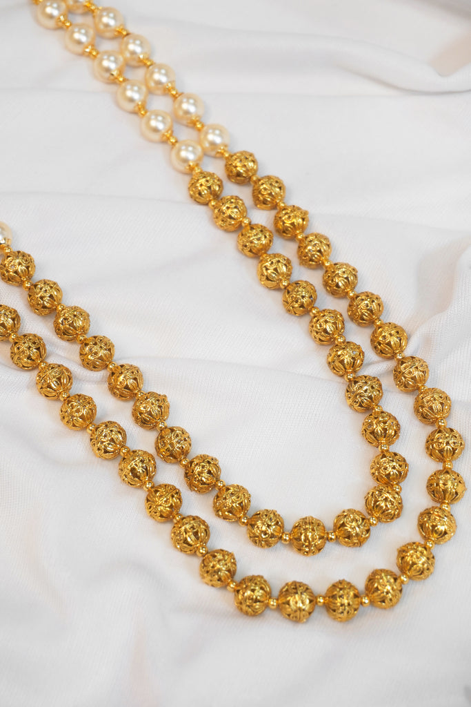 Buy Pearl Necklace Set For Women Online - Gold Plated Matar Mala